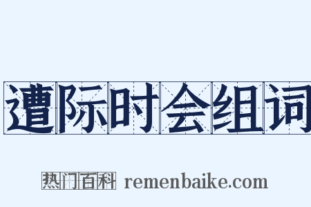 遭际时会组词是什么意思的图片